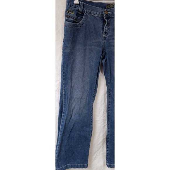 Cruel Girl Utility Fit Womens 13R Medium Wash Mid Rise Bootcut Denim Jeans 36X32 - Picture 9 of 14